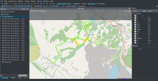 Map with Track