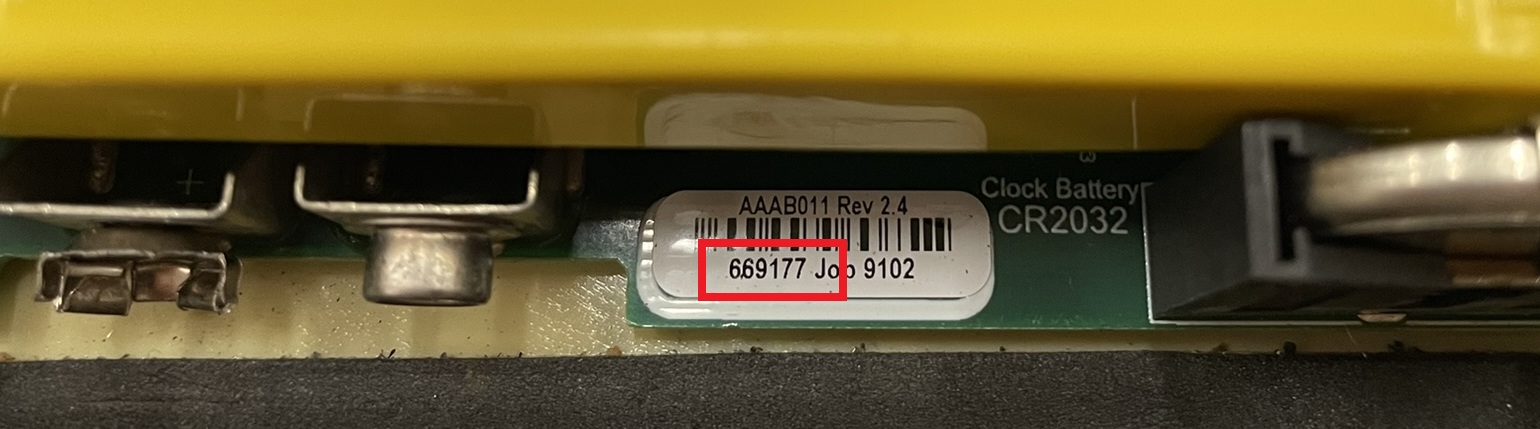 Swift serial number location